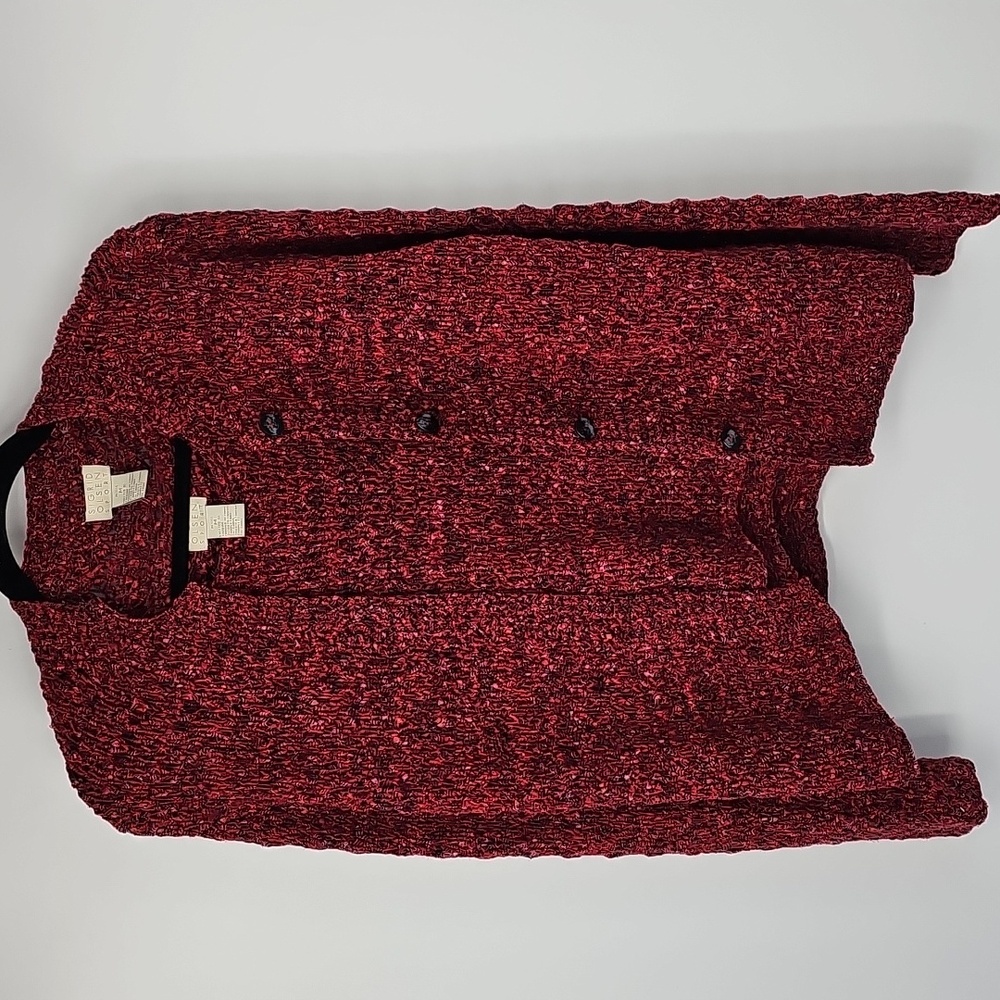 Elegant 2-Piece Loose Knit Sweater &Tank Twin Set Medium Petite Versatile Office